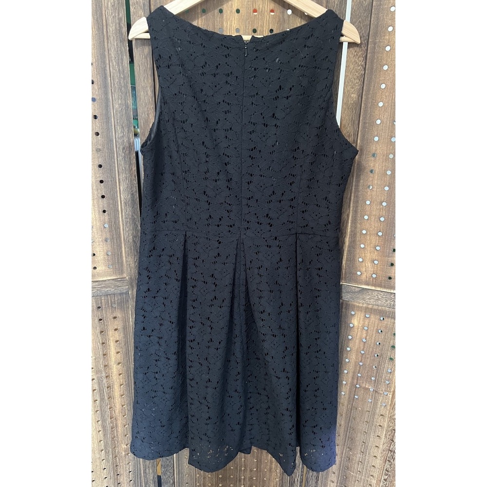 Jones Wear Dress Womens 16 Black Sleeveless Lined Fit And Flare Back Zip - Picture 2 of 9